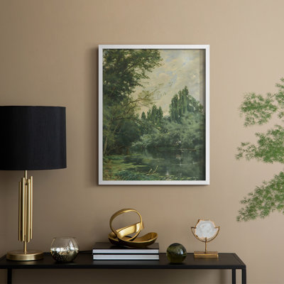 «Vintage Landscape», reproduction encadrée CXCIX - bois massif