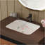 Meuble-lavabo autoportant moderne avec lavabo vasque en céramique et plateau en pierre frittée durable-862664574