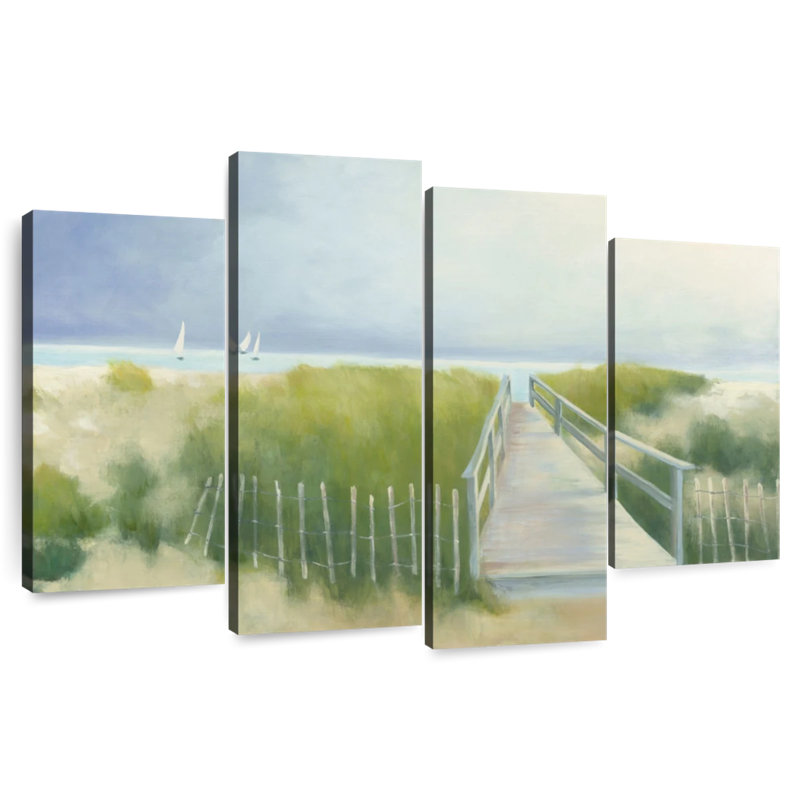 Gillard Walk With Boats, 27" H x 43" W