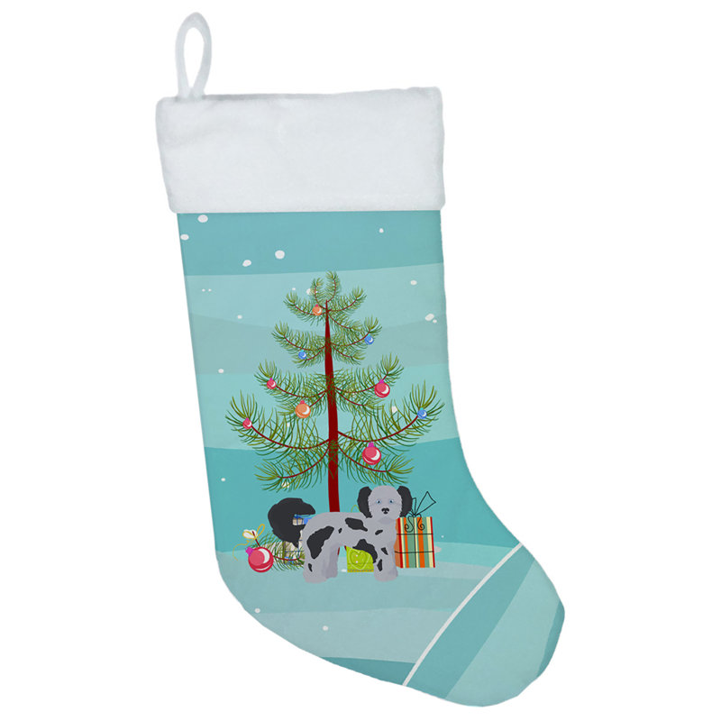 Chaussette de noël joyeux de noël, Shih poo