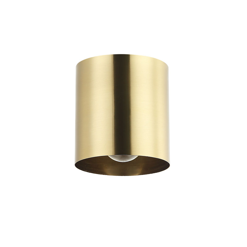 Plafonnier encastré 1 lumière Caisi, Doré