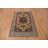 Geometric Wool Indian Rug 4x6