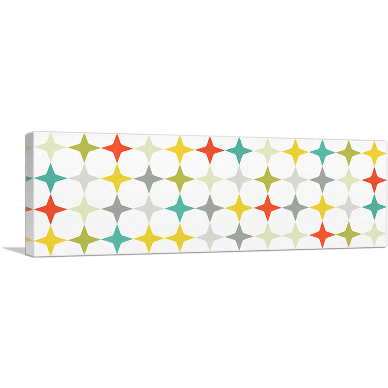 Mid-Century Modern Many of a Kind - Reproduction panoramique sur toile tendue, H 20 po x l 60 po x P 1,5 po