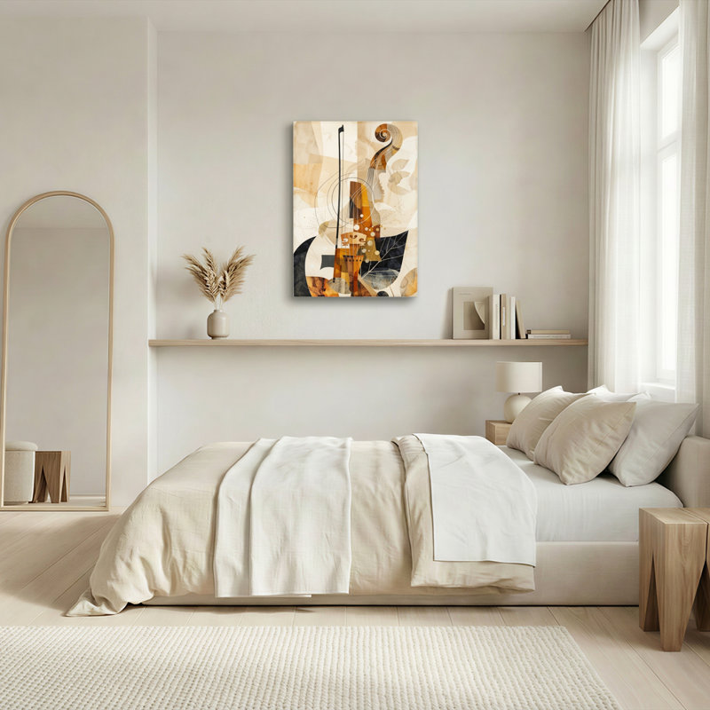 Abstrait art abstrait sur toile, ensemble de 1, Toile tendue, H 24 po x l 16 po