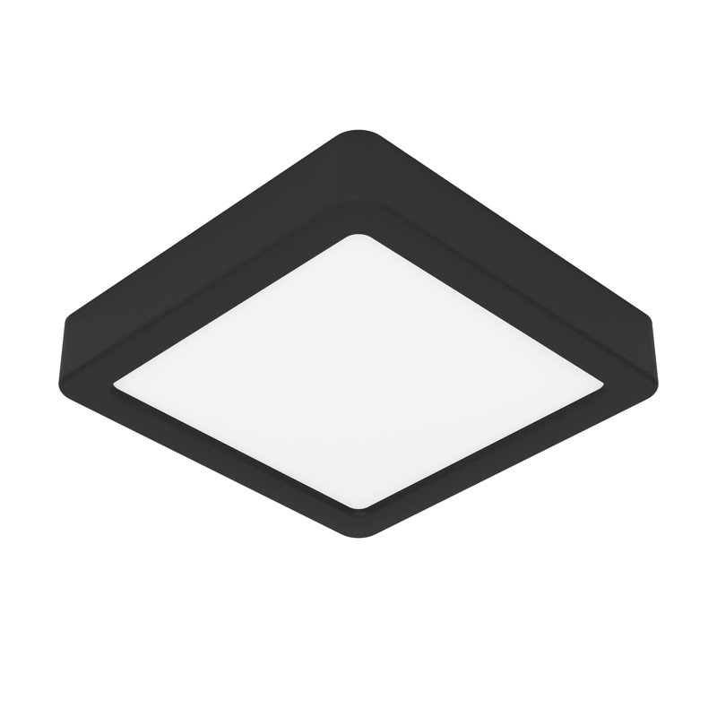 Plastic Flush Mount, Black, Matte Black