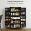 Armoire de cuisine avec tablettes réglables et armoire de rangement noire-118674994