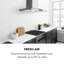 Eliana 95.5cm Ducted Wall Mount Cooker Hood