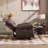 Margena 40.6'' Wide Classic and Super Soft Faux Leather Glider Manual Recliner with Nailed Trim-125592288