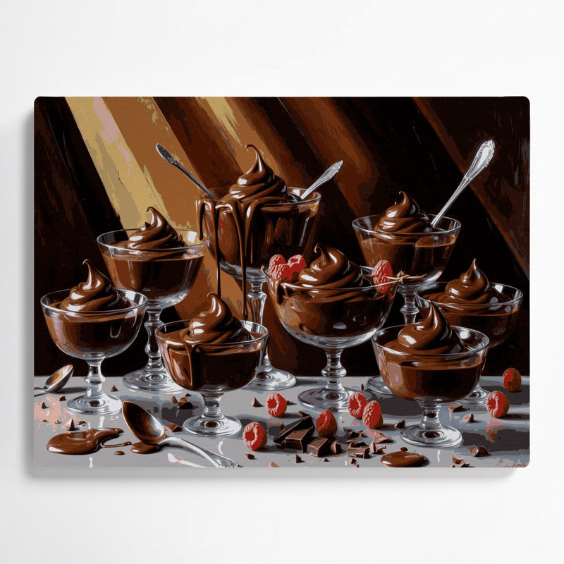 Dessert au chocolat brun, Desserts, H 11 po x l 14 po