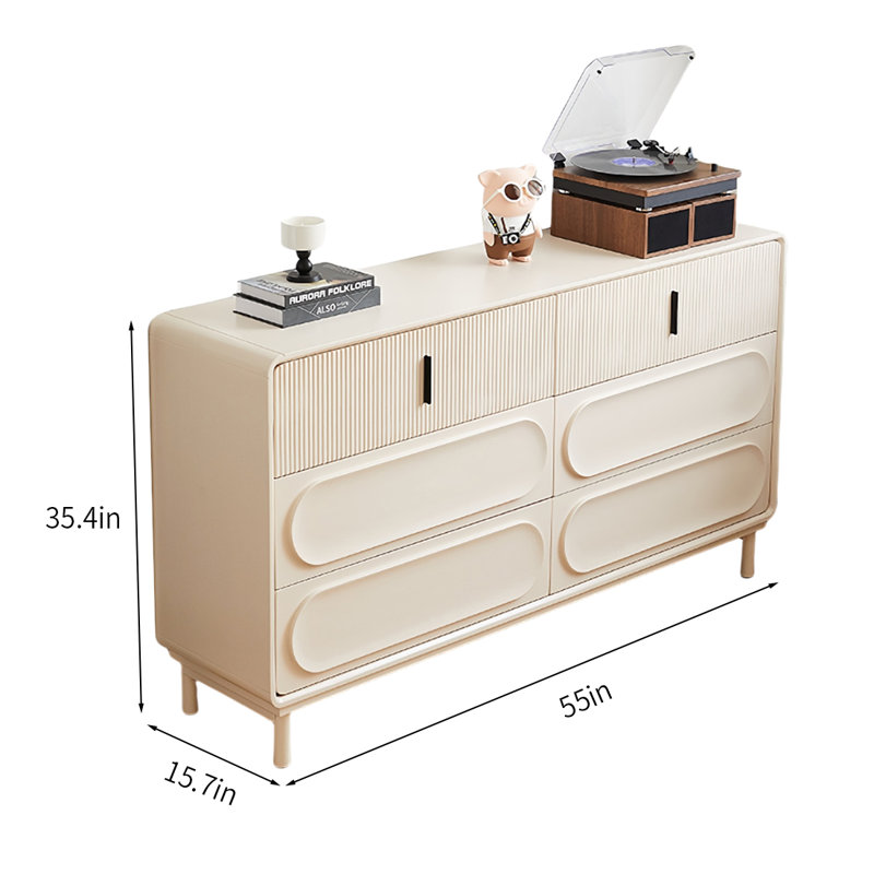Buffets simples en bois blanc grande capacité