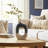 Ilariana Stoneware and Ceramic Vase with Sculptural Open Silhouette and Modern Art-Inspired Design Element or Decorative Display on Shelves or Tabletops in Contemporary Interiors-93456885