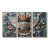 Toile naturelle avec cadre flottant