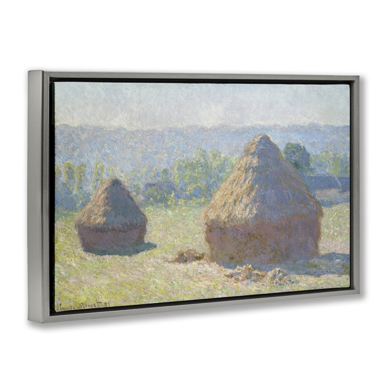 Toile flottante classique encadrée brune par One1000paintings, Cadre flottant gris lustré, H 17 po x l 25 po