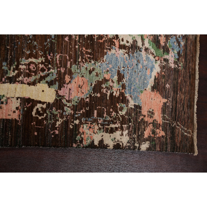 Vegetable Dye Abstract Oriental Area Rug 8x10