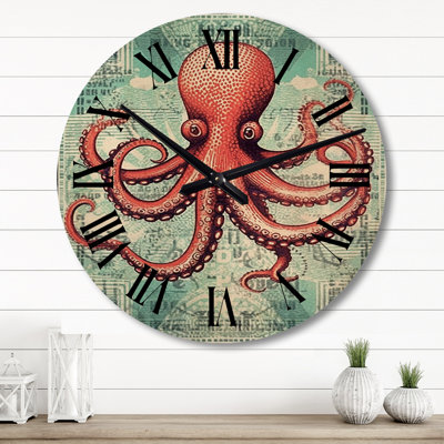 Horloge murale en bois massif Sepviva