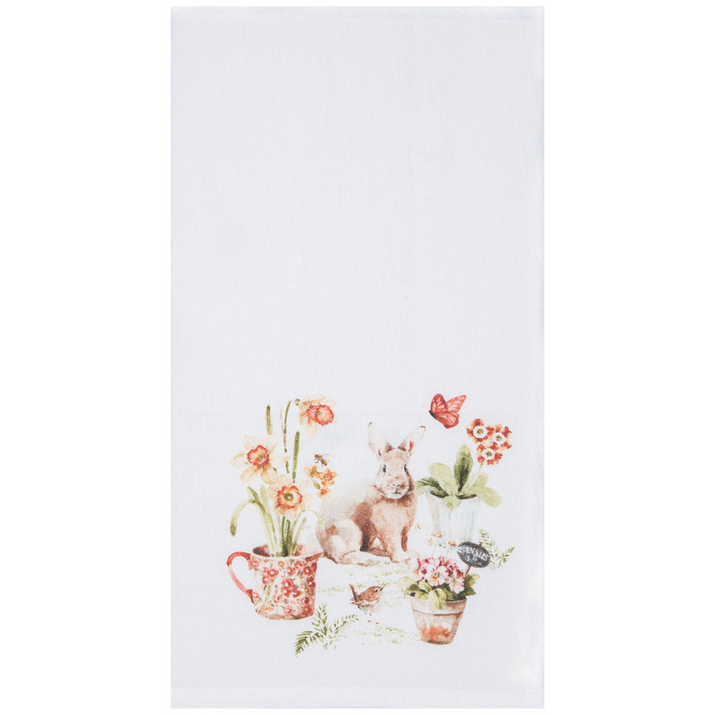 Serviette essuie-main Little Garden Rabbit Bunny