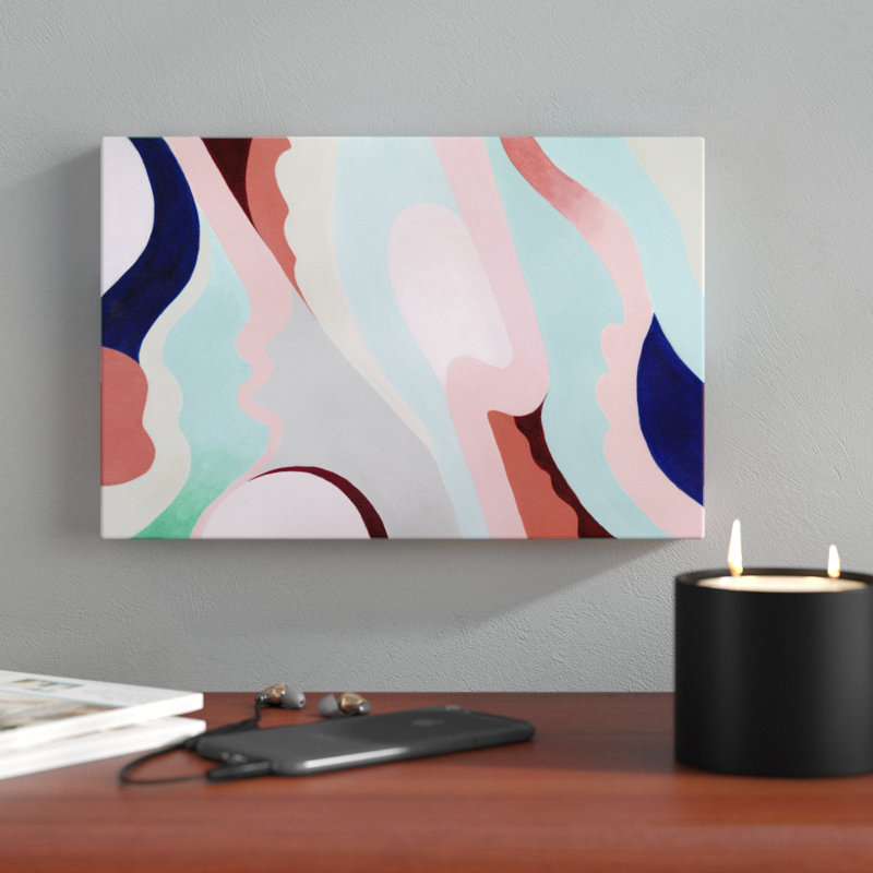 Pastel Highlands V - Painting on Canvas, 20cm H x 30cm W, Wrapped Canvas