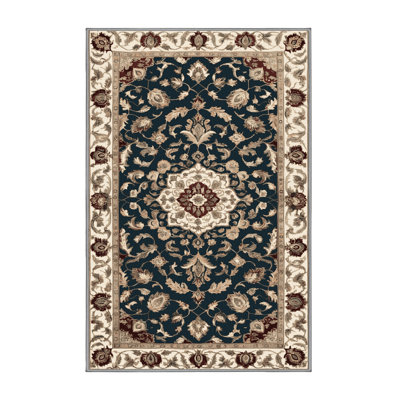 Tapis persan gris lavable à la machine