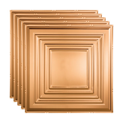 Panneau de plafond décoratif décoratif en vinyle 3 pi x 2 pi de style traditionnel FASÄDE