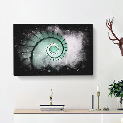 Lighthouse Spiral Staircase - Wrapped Canvas Painting