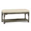 Summer Retreat Wicker Shelf Storage Bench-71425206-86505846
