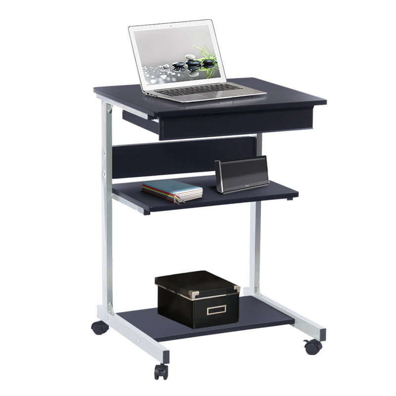 Chariot roulant pour ordinateur portable avec rangement