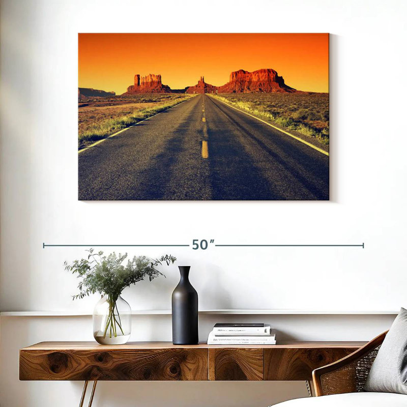 Mehar Sunset At Monument Valley Road, 26" H x 39" W