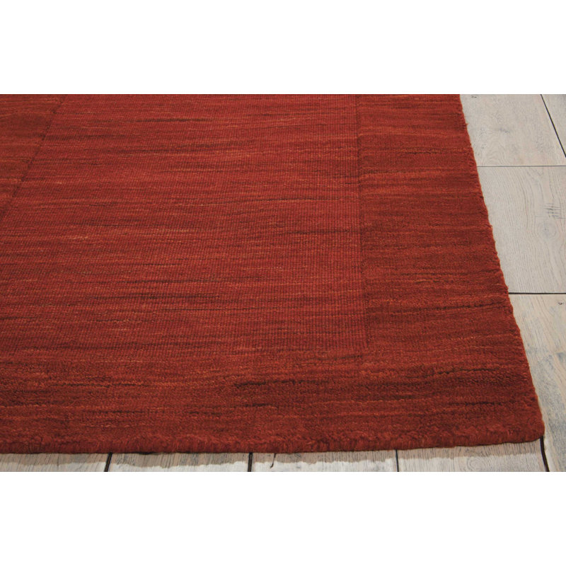 Ripple Wool Area Rug in Barn, Rectangle 5'6" x 7'5"