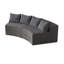 Canapé modulaire courbé avec quatre coussins Boneless-645028314