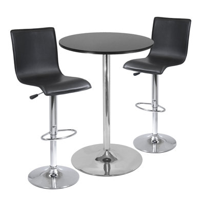 Demus 2 - Person Pedestal Dining Set