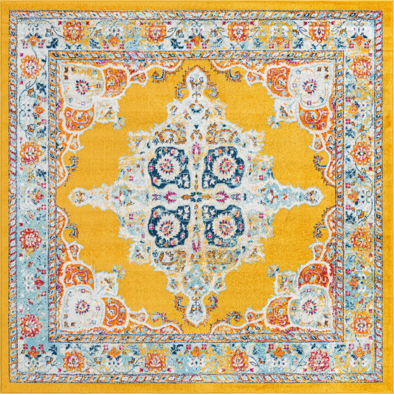 Armgard Oriental Indoor Rug, Square 7'10"