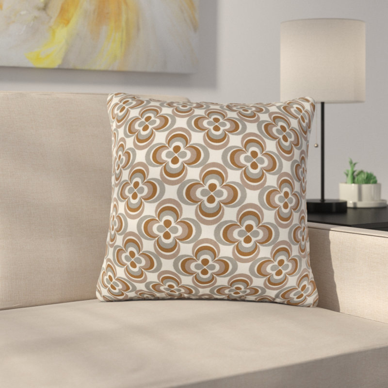 Murrin Cotton Throw Pillow, Gray Multi