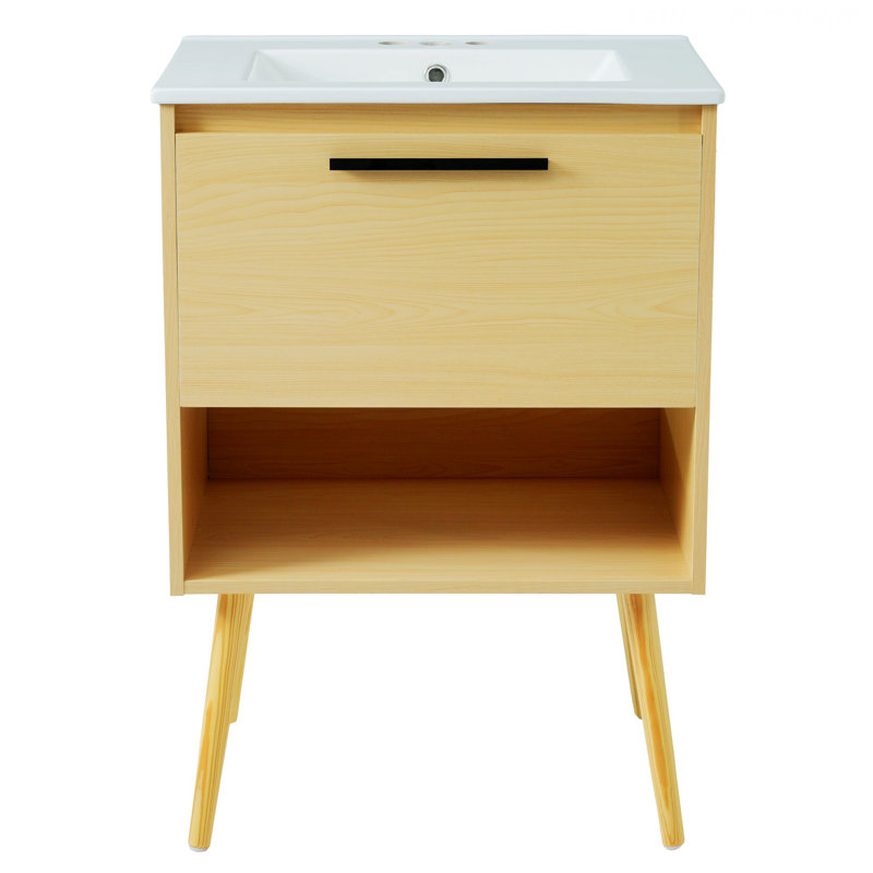 Modern Bathroom Vanity With Sink, Bathroom Cabinet With Drawer