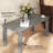 HDPE Outdoor Coffee Table, All-Weather Rectangle Patio Coffee Table, Plastic Outdoor Patio Table with Slatted Tabletop for Garden, Balcony, Backyard, Gray-394062793