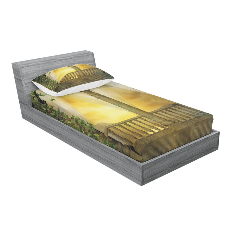 Ensemble de draps Mystical, Ensemble de draps pour lit simple TG avec drap-hou