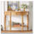 Half Moon Console Table with Drawer & Shelf-1997975612