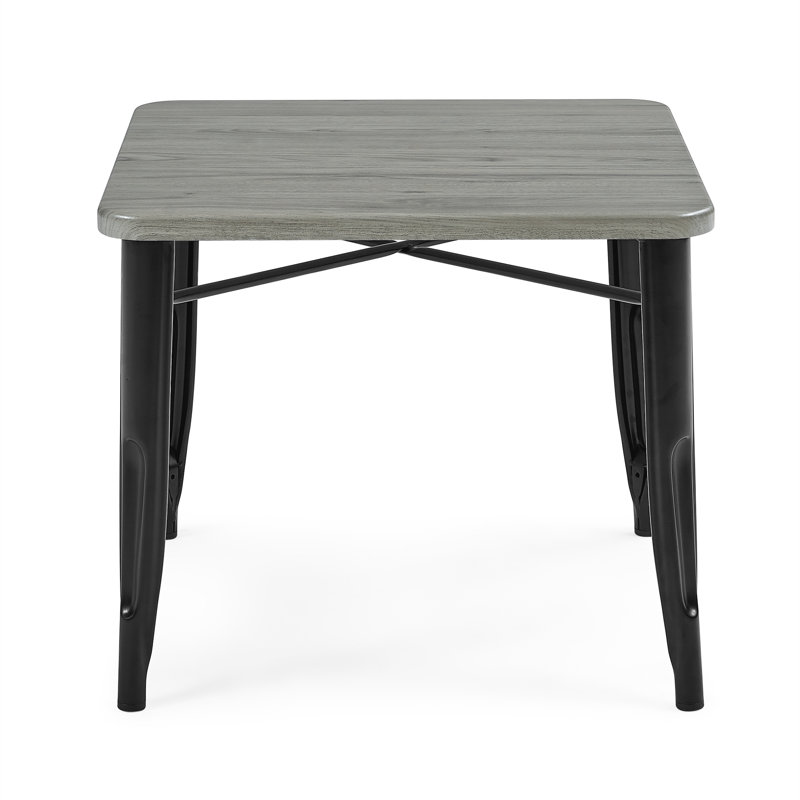 Table de jeu Bistro Kids, Panneau de grange noir / gris