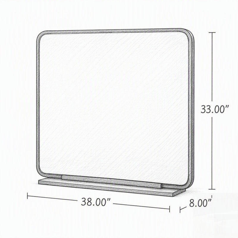 Iron Fireplace Screen, Black