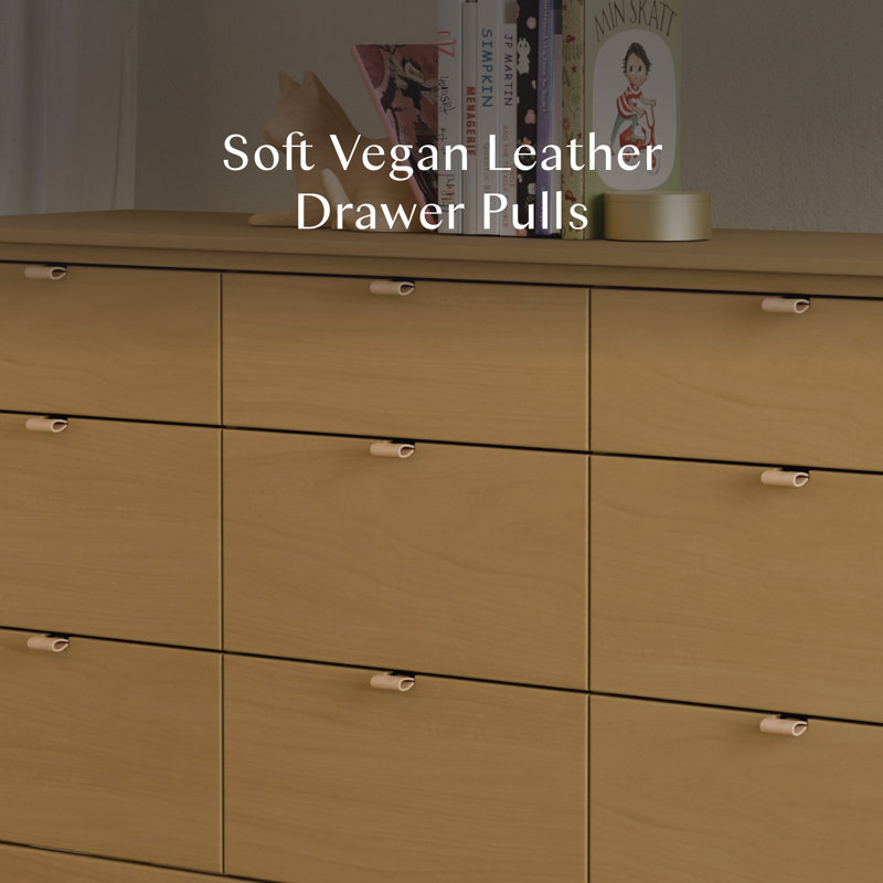 Bondi 9-Drawer Assembled Dresser, Honey