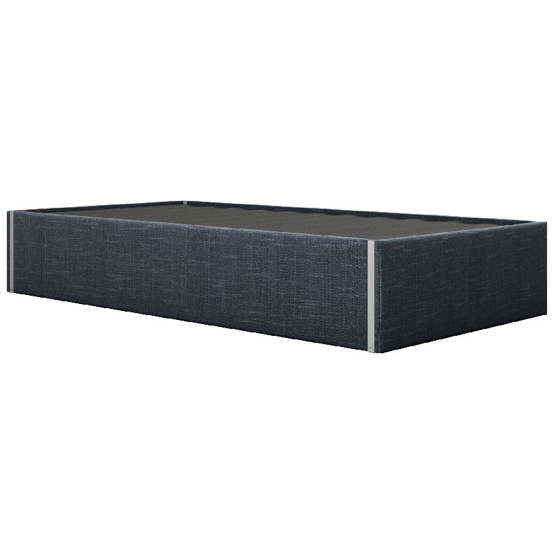 Sapan Upholstered Bed, Velvet Rust, Twin