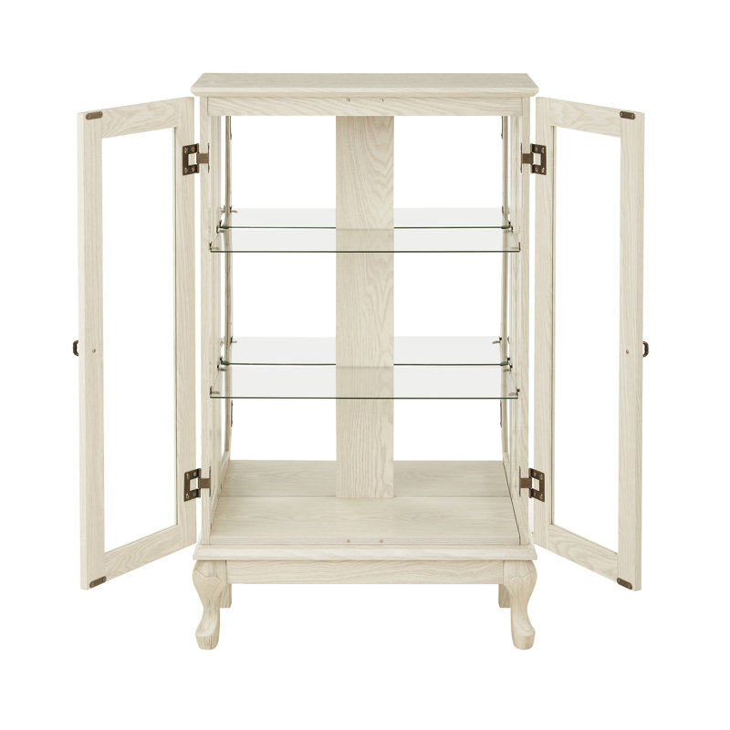 Vitrine 2 portes avec portes en verre trempé