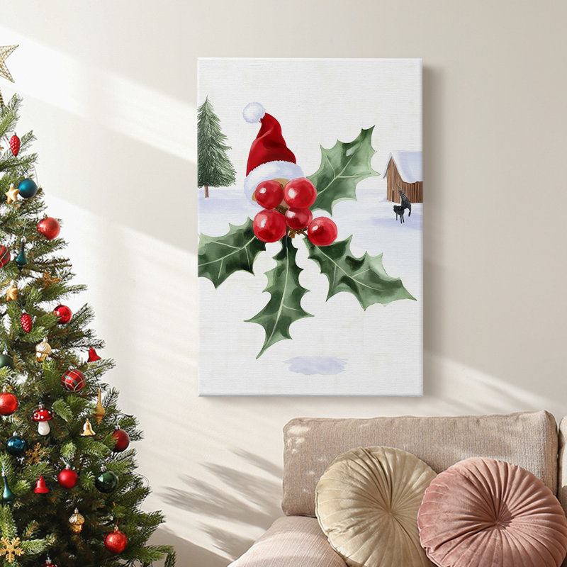 Art des Fêtes de Noël - Toile tendue avec châssis DCCLxxxv, H 27 po x l 18 po
