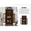 Vitrines en bois massif noisette + verre