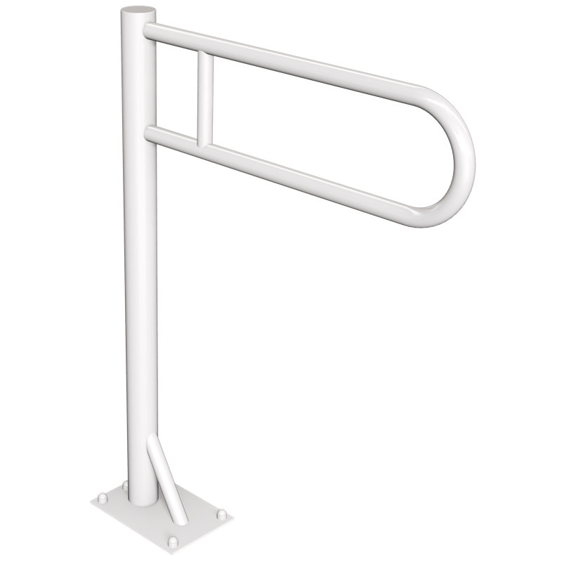 Byers Floor Fixed Constant Grab Bar, White