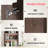Wooden Storage Cabinet With Arched Design, Display Cabinet With LED Lighting, Large Capacity & Waterproof Surface-121515904