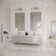 Lucera 72" Wall Mount Modern Bathroom Vanity with Top & Double Undermount Sinks - Faucets Not Included