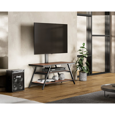 Leloni TV Stand with Mount for 32-65 Inch TVs Hold up to 66lbs, Height Adjustable and Swivel Media Console