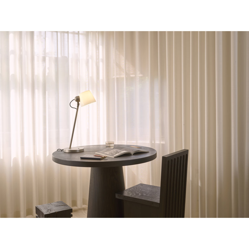 Imari Desk Table Lamp, Matte Nickel