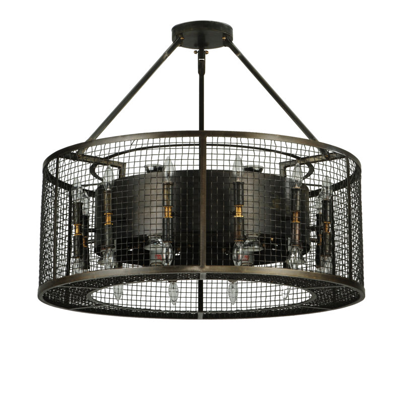 Lustre cylindrique unique et remarquable à 36 lumières Paloma