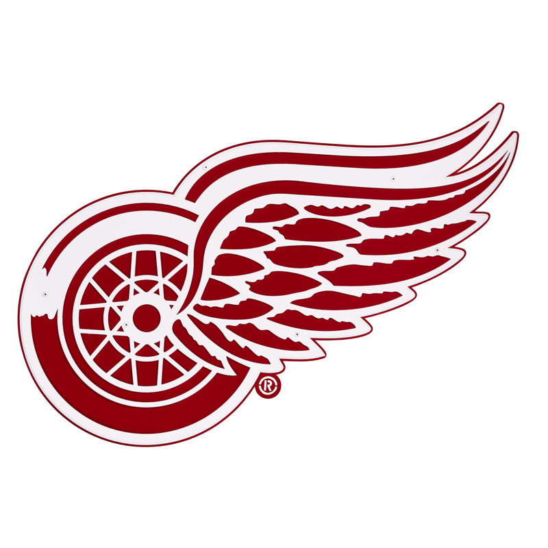 «Detroit Red Wings», art mural en métal